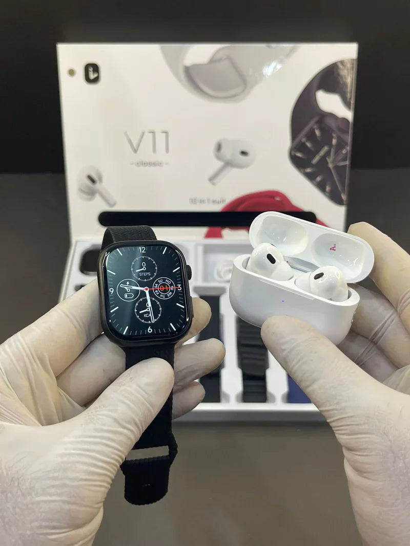 V11 Smart Watch 10 in 1  (High Quality) ⭐